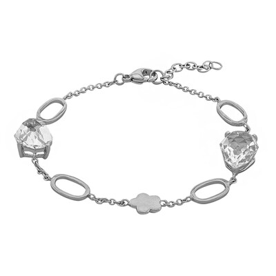 Bracelet en argent et Quartz blanc (TPC)