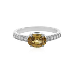 Bague en argent et Zircon jaune