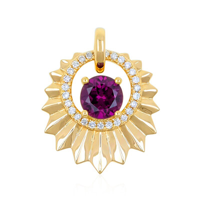 Pendentif en or et Grenat magenta (de Melo)