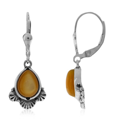 Boucles d'oreilles en argent et Nacre (Desert Chic)