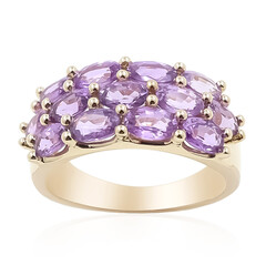 Bague en or et Saphir pourpre de Ceylan