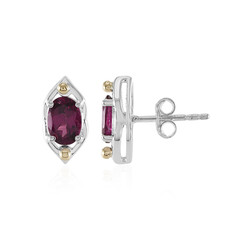 Boucles d'oreilles en argent et Grenat Rhodolite (Granulieren)