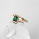 Bague en or et Tourmaline de Golconde (CUSTODANA)