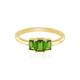 Bague en argent et Diopside de Russie