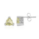 Boucles d'oreilles en argent et Quartz citron