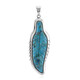 Pendentif en argent et Turquoise bleue de Mohavie (Art of Nature)