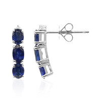 Boucles d'oreilles en or et Saphir bleu de Ceylan (CIRARI)