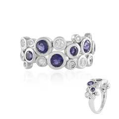 Bague en argent et Iolite