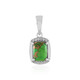 Pendentif en argent et Turquoise verte de Kingman