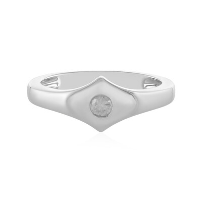 Bague en argent et Diamant I4 (J)