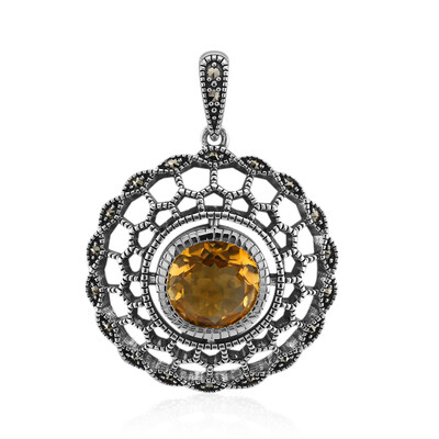 Pendentif en argent et Citrine (Annette classic)