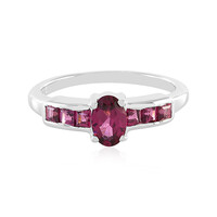 Bague en argent et Grenat Rhodolite