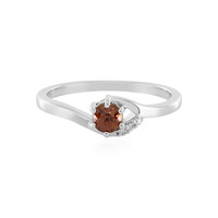 Bague en argent et Zircon rose