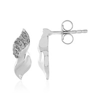 Boucles d'oreilles en argent et Diamant I3 (H)