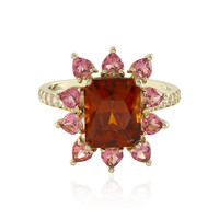 Bague en or et Grenat Hessonite (Adela Gold)