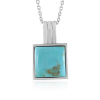 Collier en argent et Turquoise bleue de Mohavie