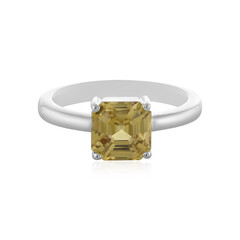 Bague en argent et Zircon jaune