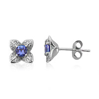 Boucles d'oreilles en argent et Tanzanite