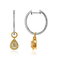 Boucles d'oreilles en or et Diamant SI2 jaune (CIRARI)