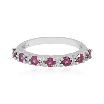 Bague en argent et Grenat Rhodolite