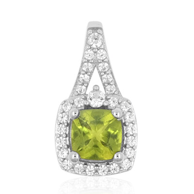 Pendentif en argent et Vésuvianite