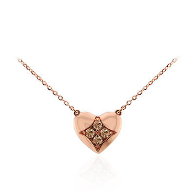 Collier en or et Diamant rose de France SI1 d'Argyle  (Annette)