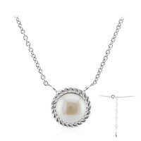 Collier en argent et Perle blanche de culture d'eau douce