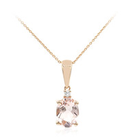 Collier en or et Morganite AAA