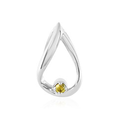 Pendentif en argent et Diamant jaune I3