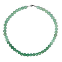 Collier en argent et Aventurine verte