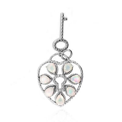 Pendentif en argent et Opale Welo