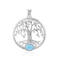 Pendentif en argent et Larimar