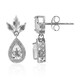 Boucles d'oreilles en argent et Topaze blanche