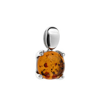 Pendentif en argent et Ambre baltique