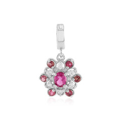 Pendentif en argent et Rubellite