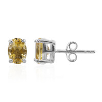 Boucles d'oreilles en argent et Citrine