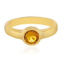 Bague en argent et Citrine