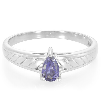 Bague en argent et Iolite de Ceylan