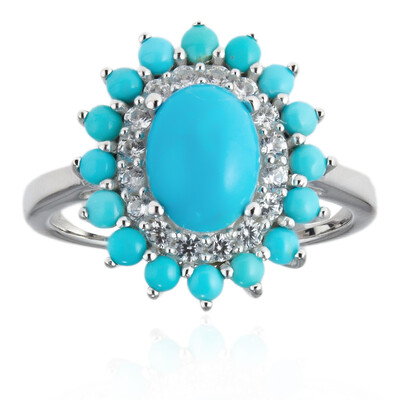 Bague en argent et Turquoise Sleeping Beauty