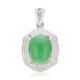 Pendentif en argent et Chrysoprase impériale