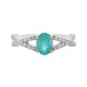 Bague en argent et Apatite bleue