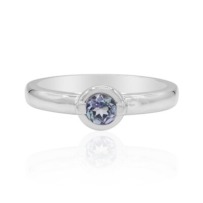 Bague en argent et Tanzanite non chauffée