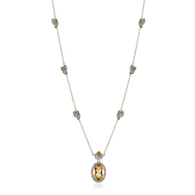 Collier en argent et Citrine