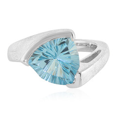 Bague en argent et Topaze bleu ciel