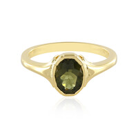 Bague en argent et Moldavite