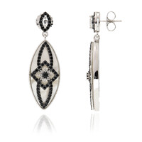 Boucles d'oreilles en argent et Nacre (Dallas Prince Designs)