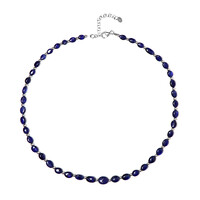 Collier en argent et Saphir bleu de Bemainty