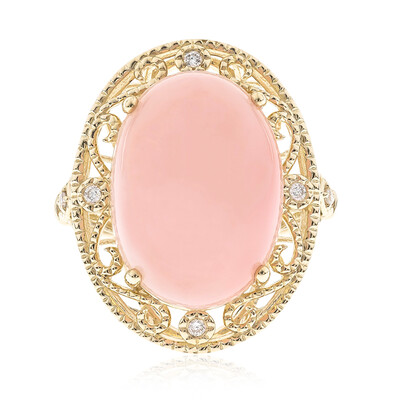 Bague en or et Opale rose (CIRARI)