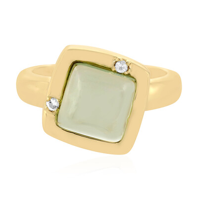 Bague en argent et Améthyste verte (MONOSONO COLLECTION)