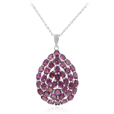 Collier en argent et Grenat Rhodolite